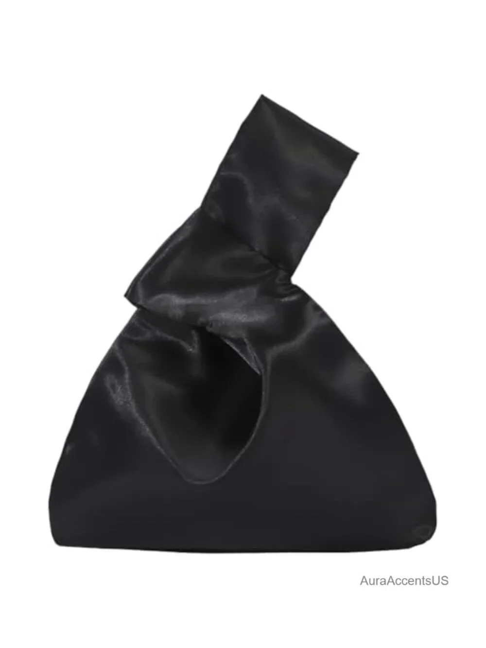 Satin Knot Wrist Bag Clutch Evening Handbag Mini Purse Tote Phone Wallet